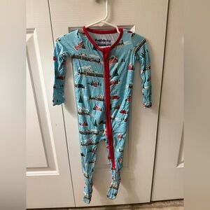 Winter Train Pajamas 6-12M Rugged Butts
